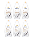Dove Calming Caring Bath With Shea Butter & Vanilla Scent Body Wash 450ml - Pack of 6