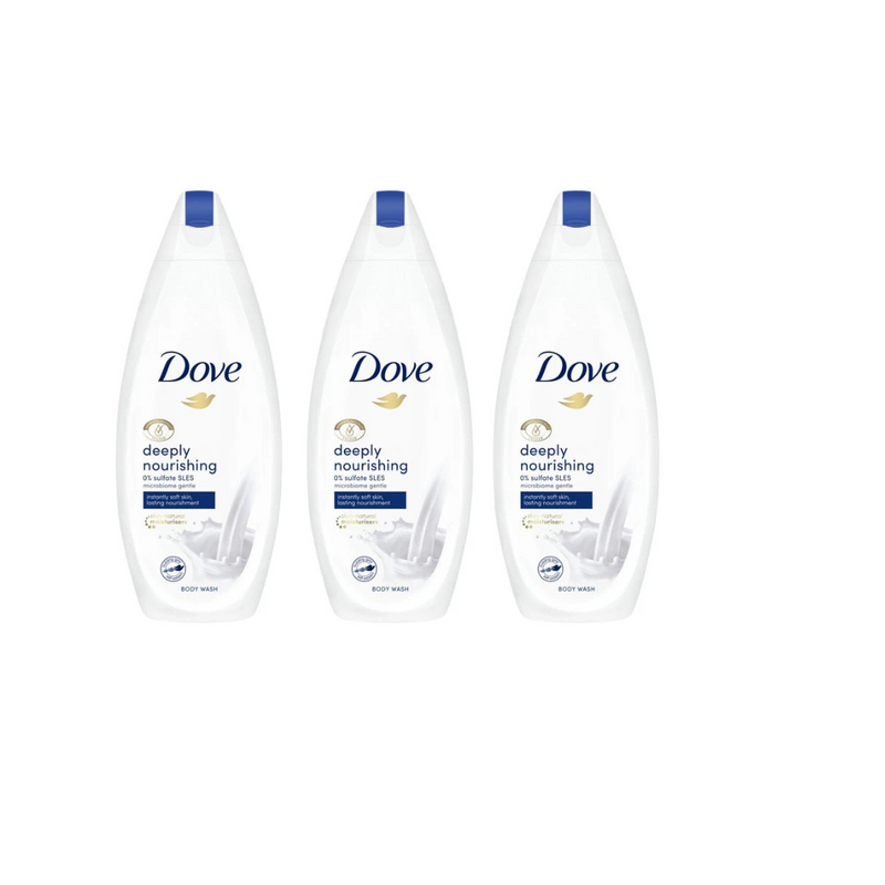 Dove Body Wash Deeply Nourishing 200ml -Pack of 3