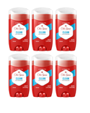 Old Spice Aluminum Free Deodorant for Men Clean Scent, 2 Oz -Pack of 6