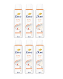 Dove Fruity Fresh 48h Antiperspirant Deodorant Spray 150ml -Pack of 6
