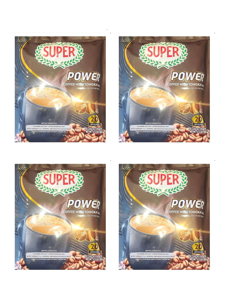 SUPER Power 6in1 Tongkat Ali Ginseng Dan Misai Kucing 4PACK