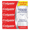 Colgate Baking Soda and Peroxide Whitening Toothpaste, Brisk Mint, 5 pk./8 oz.