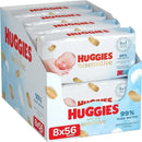 Huggies Extra Care Sensitive Wipes - 8 x 56 Wipes = 448 Wipes