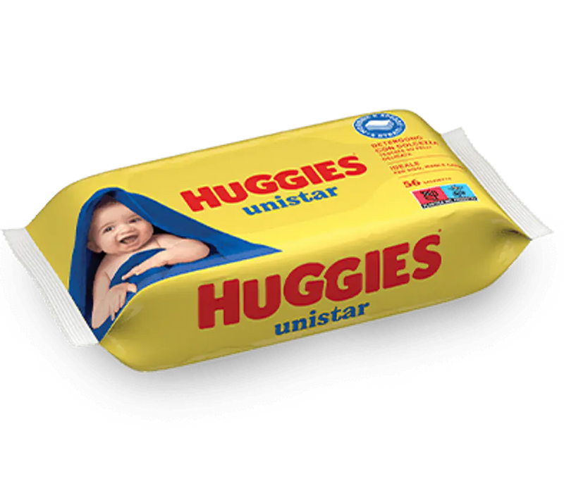 Huggies Unistar Wet Baby Wipes, 56 Wipes Per Pack (10 Packs) 560 Wipes Total