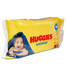 Huggies Unistar Wet Baby Wipes, 56 Wipes Per Pack (10 Packs) 560 Wipes Total