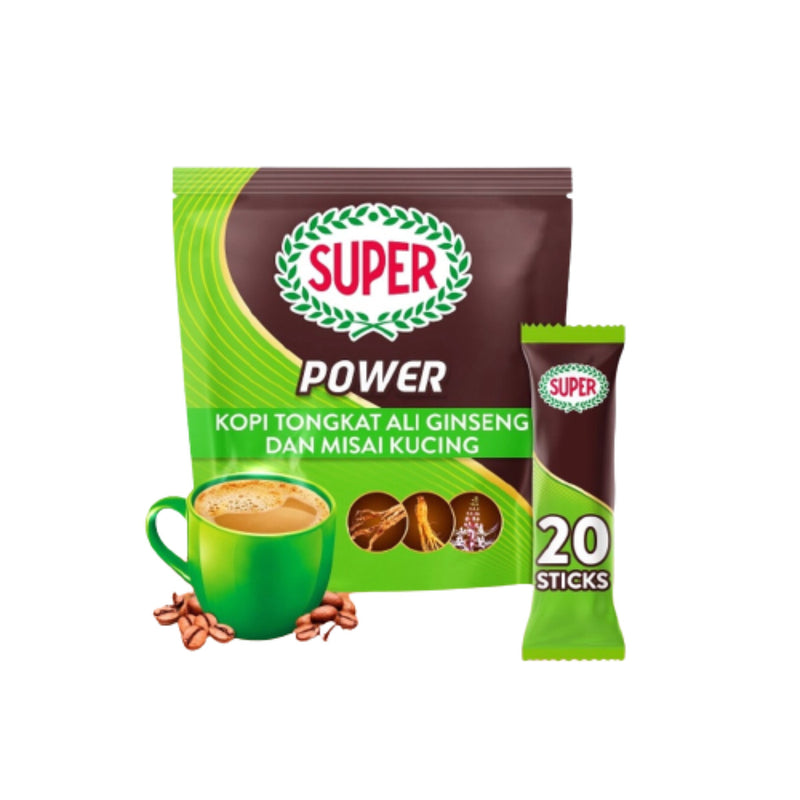 Super Power 6-in-1 Premix Coffee, 20 Sticks