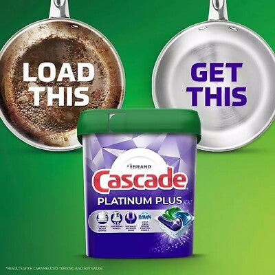 Cascade Platinum Plus ActionPacs Dishwasher Detergent Pods Fresh Scent (81 Ct)