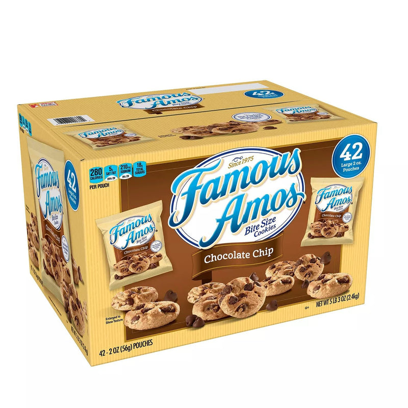 Famous Amos Chocolate Chip Cookies 42 Count