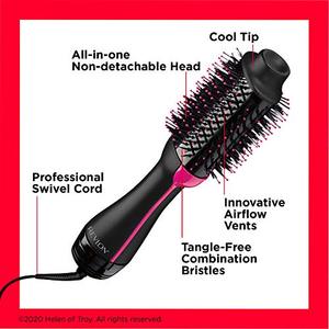 REVLON One-Step Volumizer Enhanced 1.0 Hair Dryer and Hot Air Brush, Now With Improved Motor