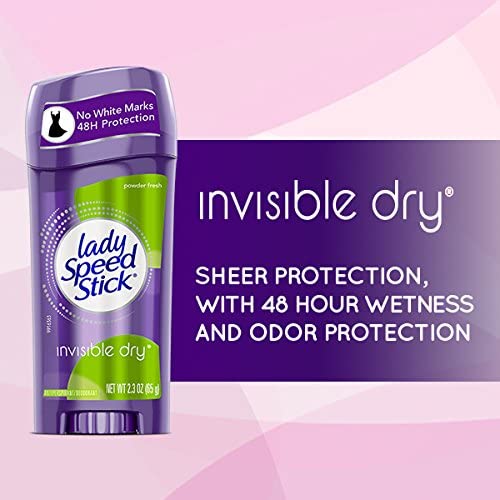 Lady Speed Stick Invisible Dry Powder Fresh Deodorant 2.3oz - Pack of 6