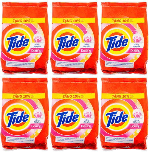 Tide With Downy Laundry Detergent Powder 370g (Pack of 6)