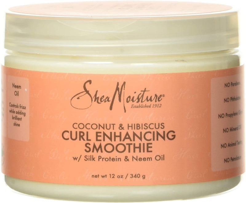 Shea Moisture Curl Enhancing Hair Styling Smoothie with Coconut & Hibiscus 12oz