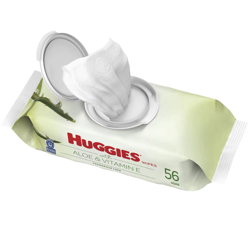 Huggies Baby Wipes Natural Care With Aloe Vera 4x56= 224 Total Wipes