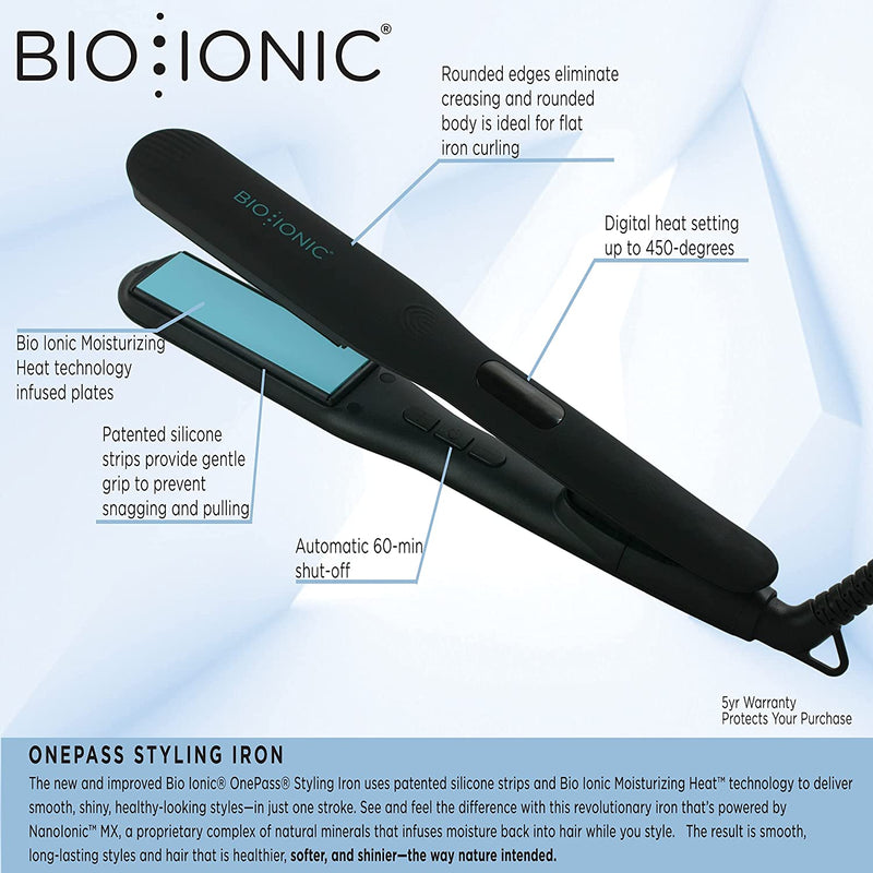 Bio Ionic Onepass Styling Iron 1"