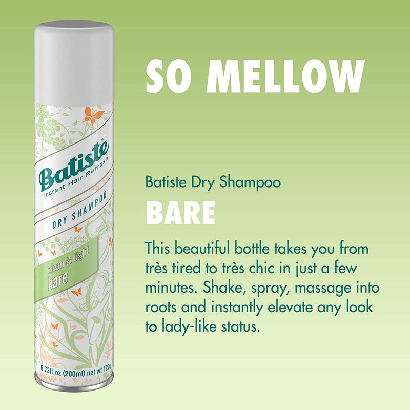 Batiste Dry Shampoo Natural & Light Bare 6.73 fl oz