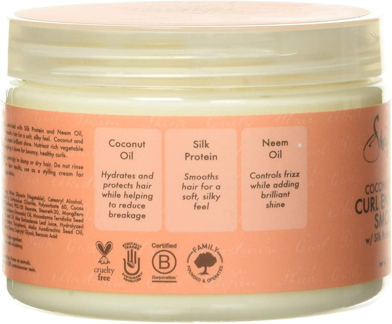 Shea Moisture Curl Enhancing Hair Styling Smoothie with Coconut & Hibiscus 12oz