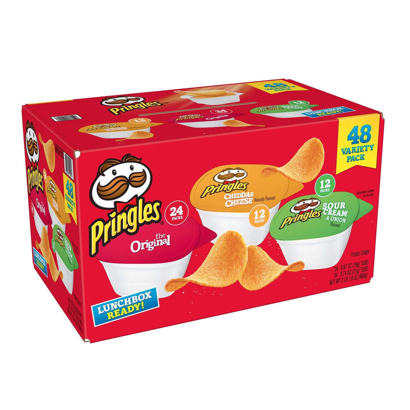 Pringles Potato Crisps Snack Stacks Variety Pack - Pack of 48