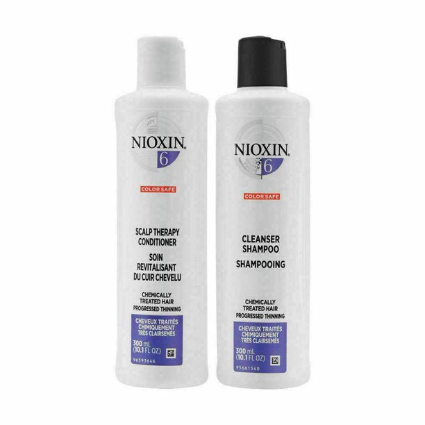 Nioxin System 6 Cleanser Shampoo & Scalp Therapy Conditioner 10.1oz