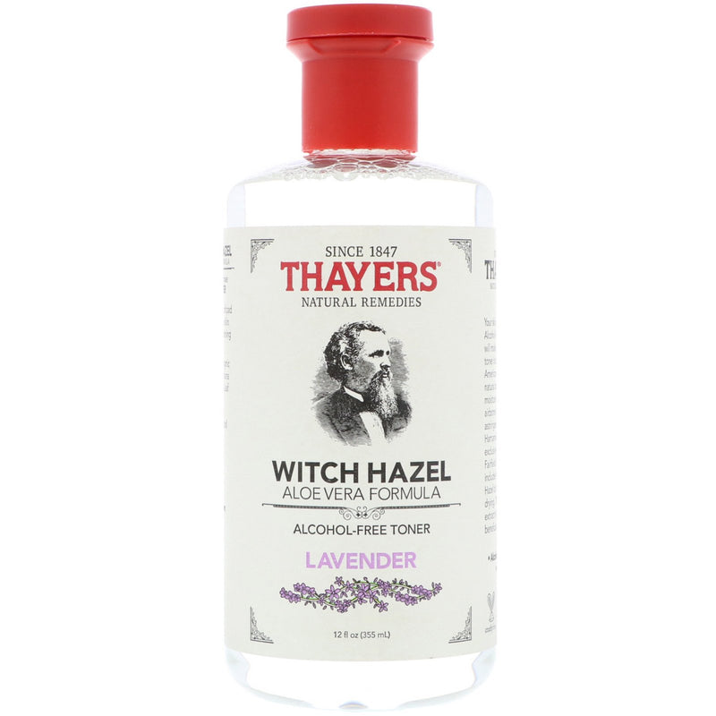 Thayers Lavender Witch Hazel with Aloe Vera Alcohol-free 12 Oz