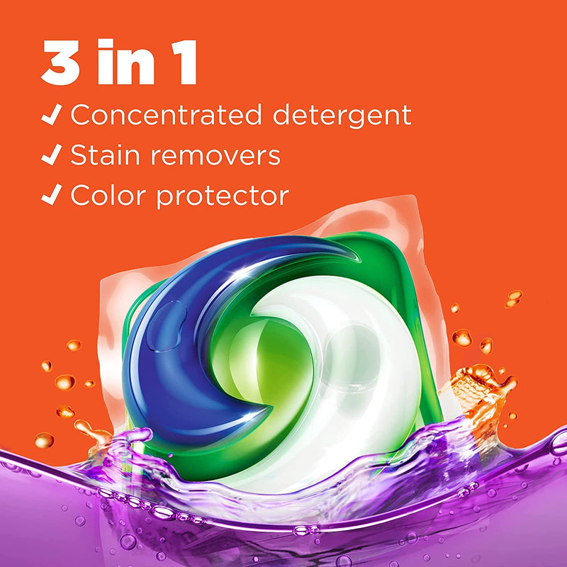 Tide Pods Liquid Laundry Detergent, 37 Capsules 2LB Each Bag (Pack 3) TOTAL 111ct