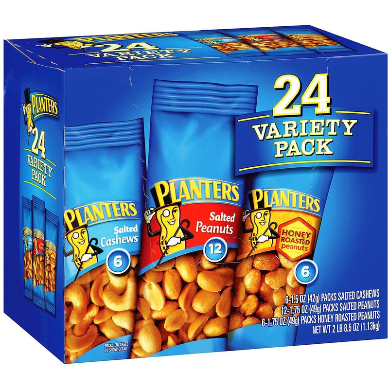 Planters Nuts Variety Pack 24 Count