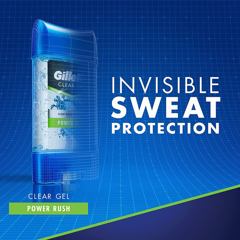 Gillette Deodorant Anti-Perspirant Power Rush 70ml - Pack of 6