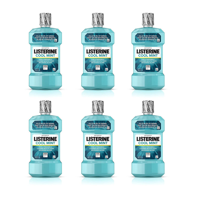 Listerine Cool Mint  Mouth Wash 250ml - Pack of 6