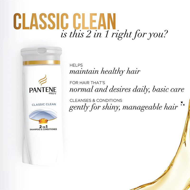 Pantene Pro-V Classic Clean Shampoo 375ml & Conditioner 355ml