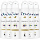 Dove Spray Deodorant Invisible Dry 150ml - Pack of 6