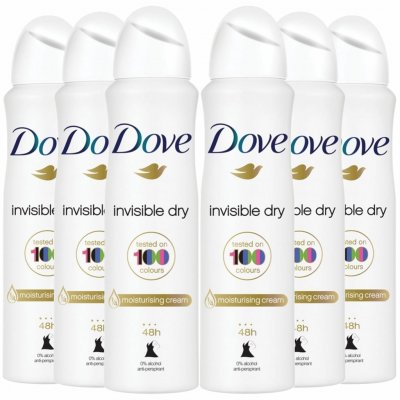 Dove Spray Deodorant Invisible Dry 150ml - Pack of 6