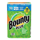 Bounty Plus Paper Towels - 12 Rolls