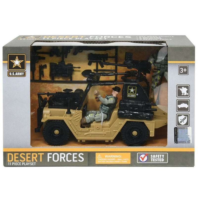 U.S. Army Desert Force 11 Piece Playset