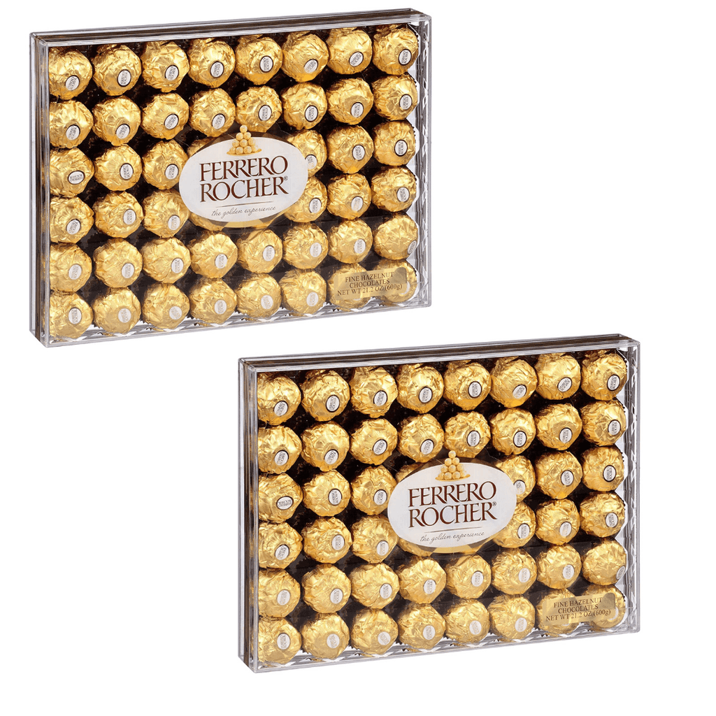 Ferrero Rocher Fine Hazelnut Chocolates, 48 Count Chocolate Gift Box, 21.2  Oz