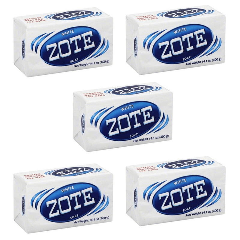 Zote White Laundry Soap, 14.1oz - Pack of 5