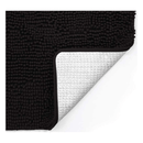 So Home Decorative Contour Toilet Mat 20" x 22", Black