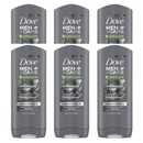 Dove Men+Care Body Wash Charcoal+Clay 400ml - Pack of 6