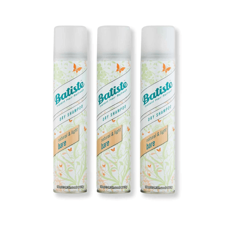 Batiste Dry Shampoo Natural & Light Bare  6.73 fl oz - Pack of 3