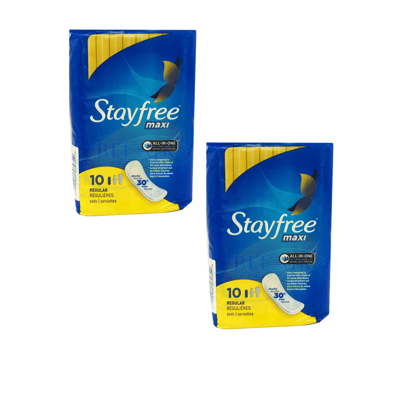 Stayfree Maxi Regular 10 Pads (Pack of 2)