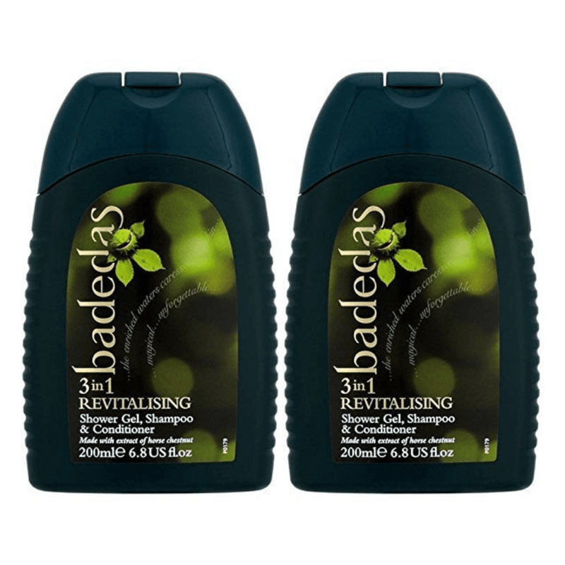 Badedas Revitalising Shower Gel, Shampoo & Conditioner 200ml - Pack of 2