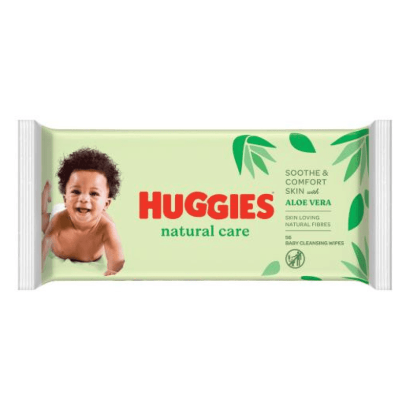 Huggies Baby Wipes Natural Care With Aloe Vera 4x56= 224 Total Wipes