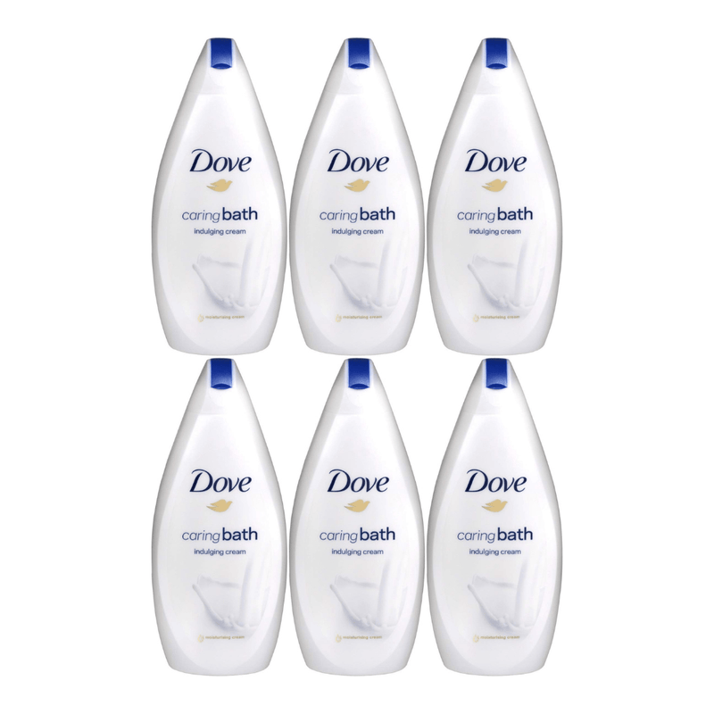 Dove Beauty Bath Body Wash, Indulging Cream 450ml Pack of 6