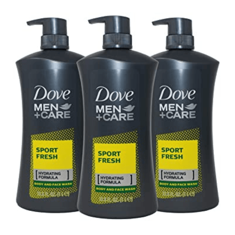 Dove Men Care Sport Fresh Body & Face Wash 1L - Pack of 3