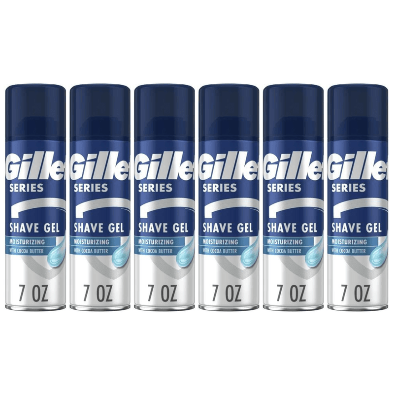 Gillette Series Moisturizing Shave Gel for Men 200ml Pack of 6