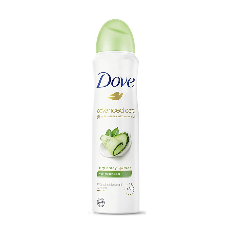 Dove Antiperspirant Go Fresh Cucumber & Green Tea Spray Deodorant 150ml - Pack of 12