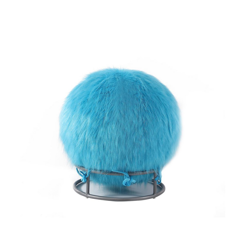 Fuzzy top ball chair