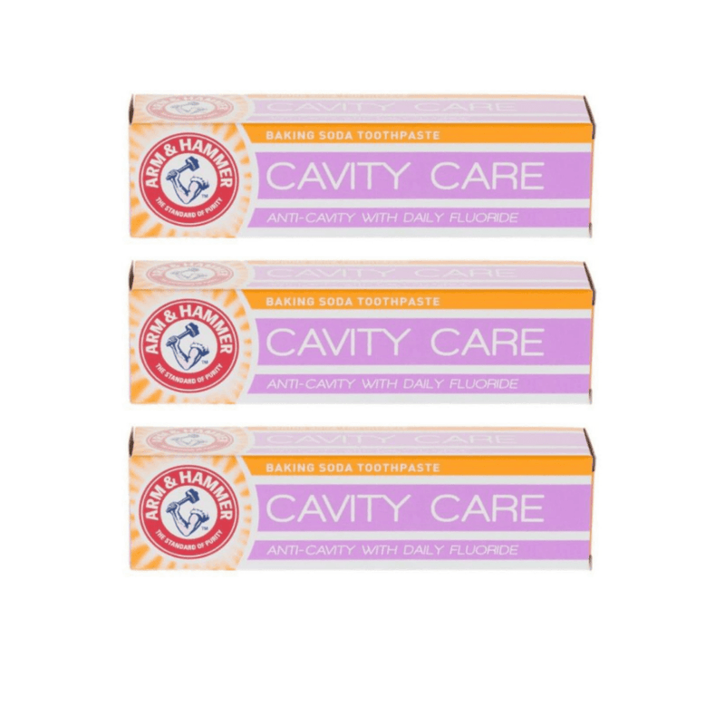 Arm & Hammer Cavity Care Toothpaste With Baking Soda 125g - Pack of 3