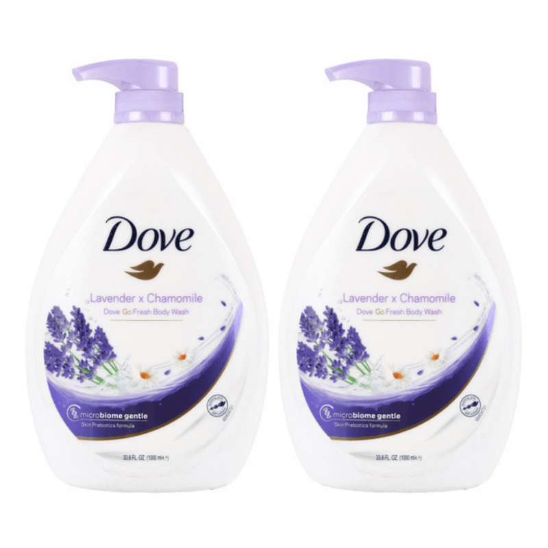 Dove Body Wash Lavender X Chamomile 33.8oz/1LT - Pack of 2