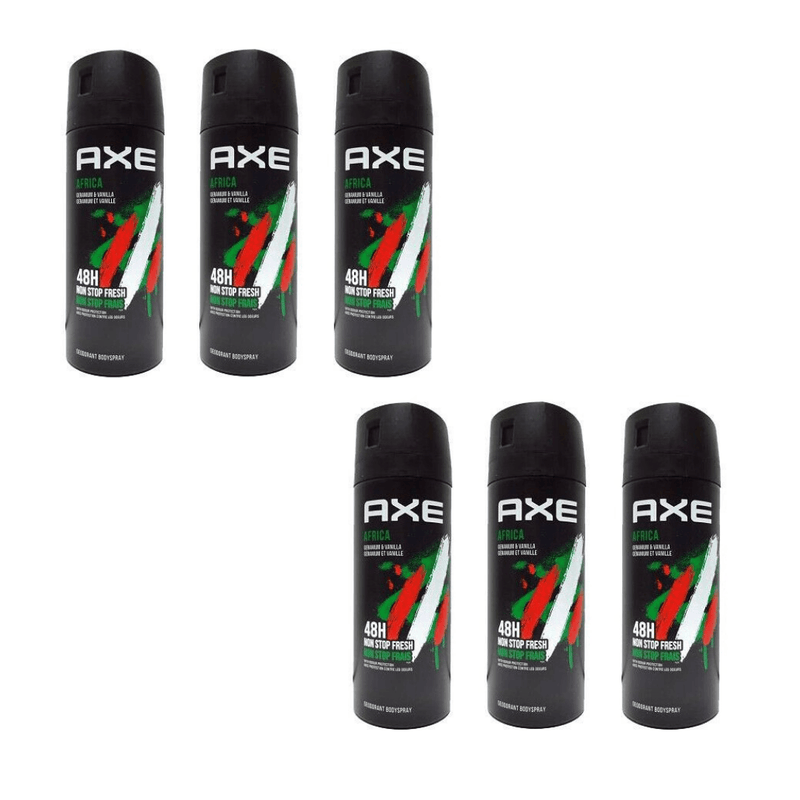 Axe Deodorant Body Spray Africa 150ml - Pack of 6