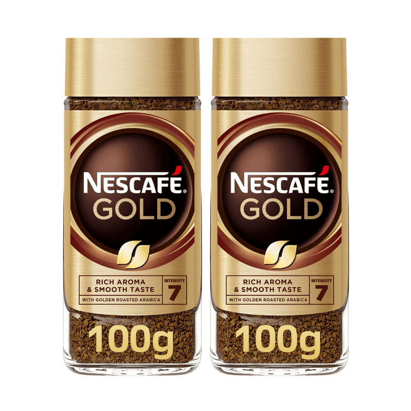 Nescafe Gold Rich & Smooth Medium Roast Instant Ground Coffee 100g - Pack of 2