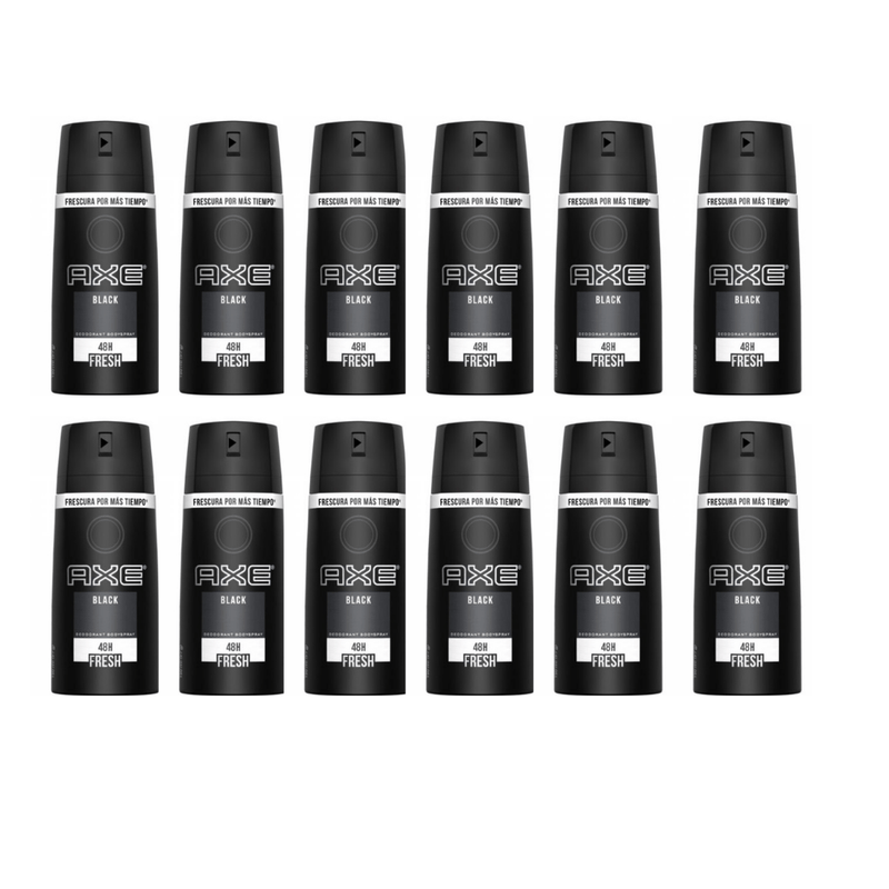 Axe Body Spray Black 150ml Pack of 12